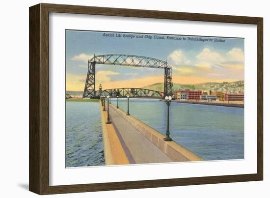 Aerial Lift Bridge, Duluth, Minnesota-null-Framed Art Print