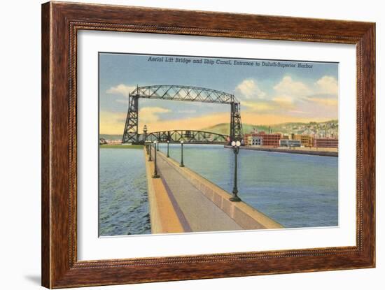 Aerial Lift Bridge, Duluth, Minnesota-null-Framed Art Print