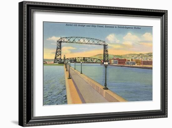 Aerial Lift Bridge, Duluth, Minnesota-null-Framed Art Print