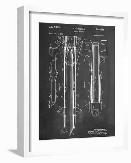 Aerial Missile Patent 1948-null-Framed Art Print