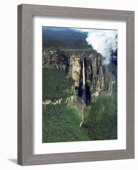 Aerial of Angel Falls-Carl Mydans-Framed Photographic Print