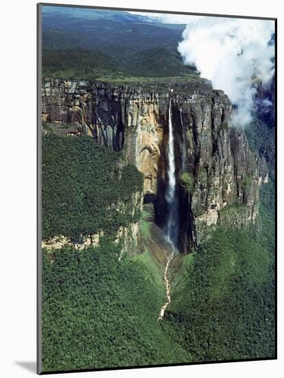 Aerial of Angel Falls-Carl Mydans-Mounted Photographic Print