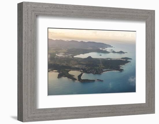 Aerial of Antigua, West Indies, Caribbean, Central America-Michael Runkel-Framed Photographic Print