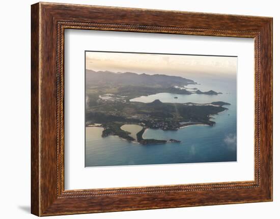 Aerial of Antigua, West Indies, Caribbean, Central America-Michael Runkel-Framed Photographic Print