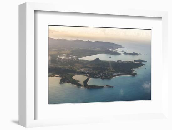 Aerial of Antigua, West Indies, Caribbean, Central America-Michael Runkel-Framed Photographic Print