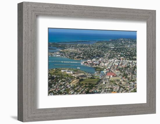 Aerial of Antigua, West Indies, Caribbean, Central America-Michael Runkel-Framed Photographic Print