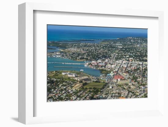 Aerial of Antigua, West Indies, Caribbean, Central America-Michael Runkel-Framed Photographic Print