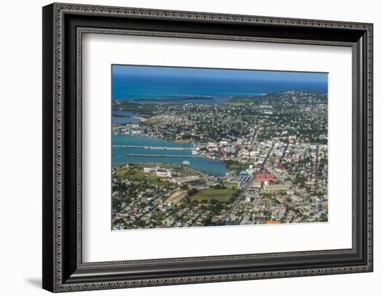 Aerial of Antigua, West Indies, Caribbean, Central America-Michael Runkel-Framed Photographic Print