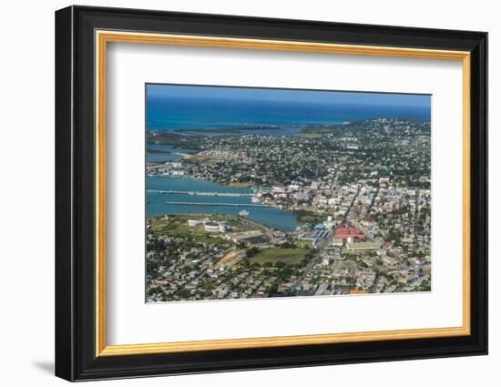 Aerial of Antigua, West Indies, Caribbean, Central America-Michael Runkel-Framed Photographic Print