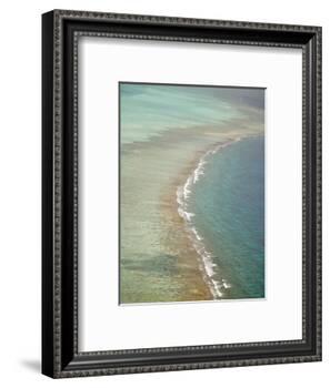 Aerial of Barrier Reef, Lighthouse Atoll, Belize-Stuart Westmoreland-Framed Photographic Print