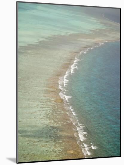 Aerial of Barrier Reef, Lighthouse Atoll, Belize-Stuart Westmoreland-Mounted Photographic Print