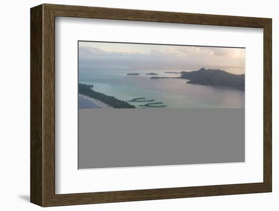 Aerial of Bora Bora, Society Islands, French Polynesia, Pacific-Michael Runkel-Framed Photographic Print