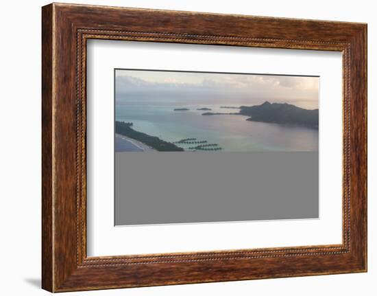 Aerial of Bora Bora, Society Islands, French Polynesia, Pacific-Michael Runkel-Framed Photographic Print