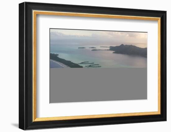 Aerial of Bora Bora, Society Islands, French Polynesia, Pacific-Michael Runkel-Framed Photographic Print