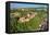 Aerial of Comburg Benedictine Monastery, Steinbach, Kocher Valley, Schwabisch Hall, Hohenlohe-Markus Lange-Framed Premier Image Canvas