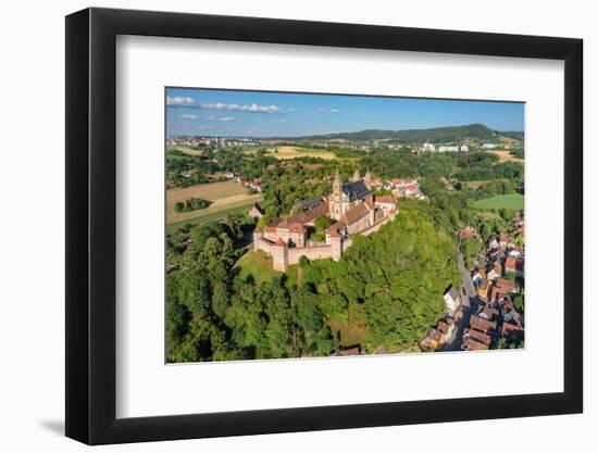 Aerial of Comburg Benedictine Monastery, Steinbach, Kocher Valley, Schwabisch Hall, Hohenlohe-Markus Lange-Framed Photographic Print