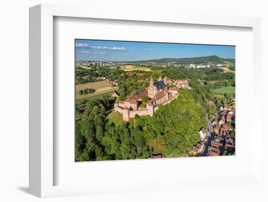 Aerial of Comburg Benedictine Monastery, Steinbach, Kocher Valley, Schwabisch Hall, Hohenlohe-Markus Lange-Framed Photographic Print