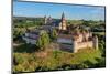 Aerial of Comburg Benedictine Monastery, Steinbach, Kocher Valley, Schwabisch Hall, Hohenlohe-Markus Lange-Mounted Photographic Print