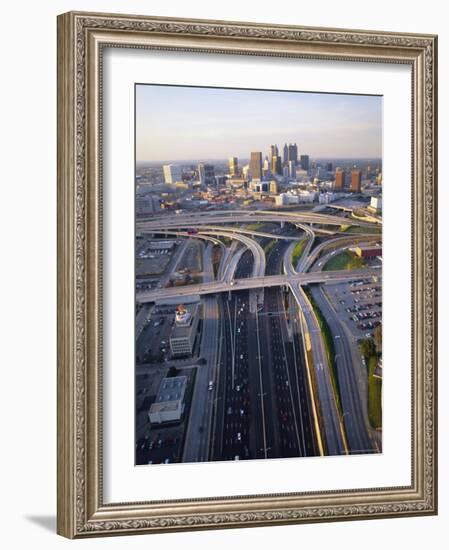 Aerial of Highways Leading to Atlanta, Georgia-Sylvain Grandadam-Framed Photographic Print