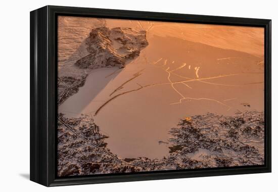 Aerial of Lake Thingvellir, (Thingvallavatn), Thingvellir National Park, Iceland-Ragnar Th Sigurdsson-Framed Premier Image Canvas