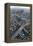 Aerial of Los Angeles with a Freeway Interchange in the Foreground and Downtown Usa-Natalie Tepper-Framed Stretched Canvas