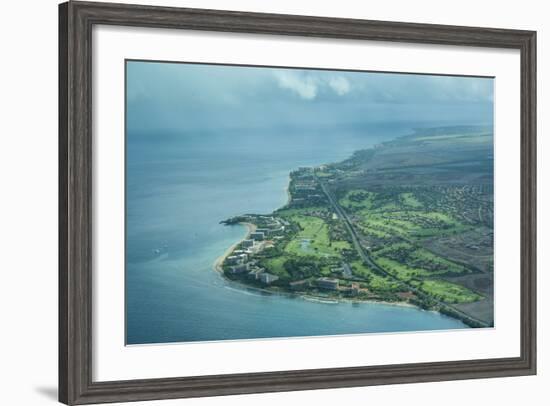 Aerial of Maui, Hawaii, United States of America, Pacific-Michael Runkel-Framed Photographic Print