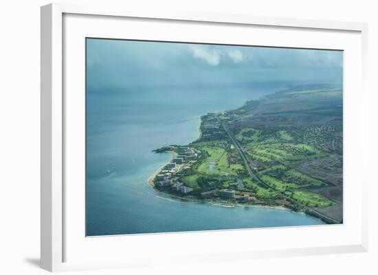 Aerial of Maui, Hawaii, United States of America, Pacific-Michael Runkel-Framed Photographic Print