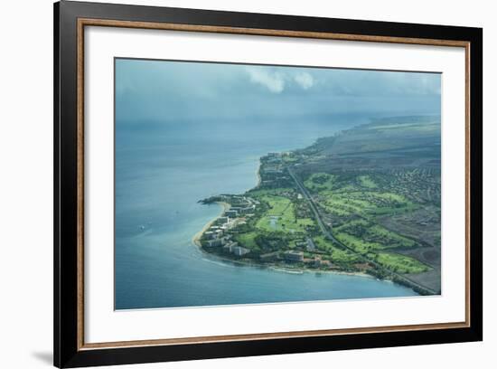 Aerial of Maui, Hawaii, United States of America, Pacific-Michael Runkel-Framed Photographic Print