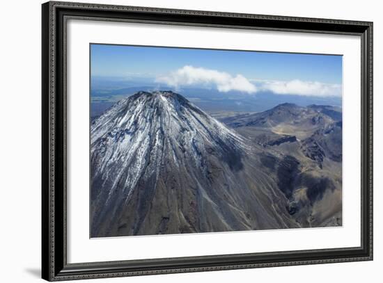 Aerial of Mount Ngauruhoe, Tongariro National Park, North Island, New Zealand, Pacific-Michael Runkel-Framed Photographic Print