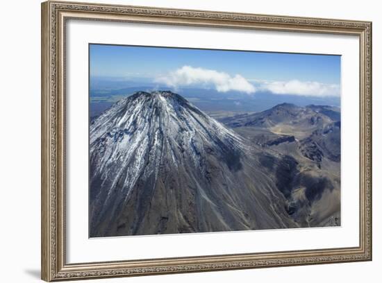 Aerial of Mount Ngauruhoe, Tongariro National Park, North Island, New Zealand, Pacific-Michael Runkel-Framed Photographic Print