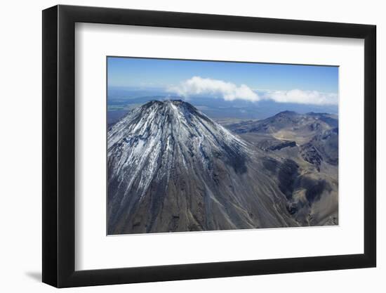 Aerial of Mount Ngauruhoe, Tongariro National Park, North Island, New Zealand, Pacific-Michael Runkel-Framed Photographic Print