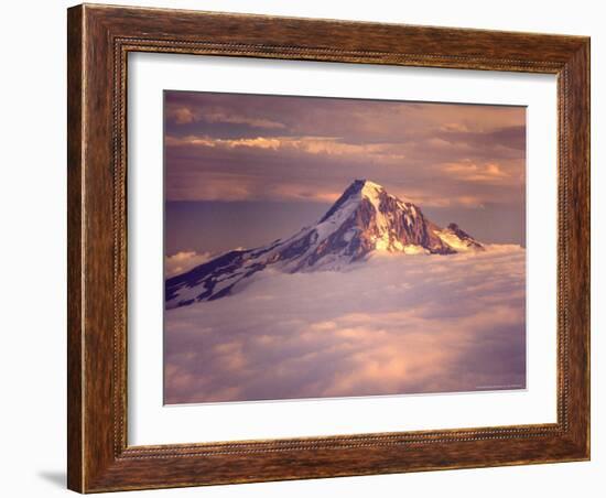 Aerial of Mt. Hood, Oregon, USA-Janis Miglavs-Framed Photographic Print