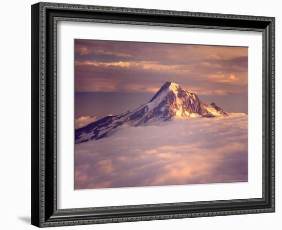 Aerial of Mt. Hood, Oregon, USA-Janis Miglavs-Framed Photographic Print