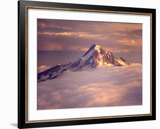 Aerial of Mt. Hood, Oregon, USA-Janis Miglavs-Framed Photographic Print