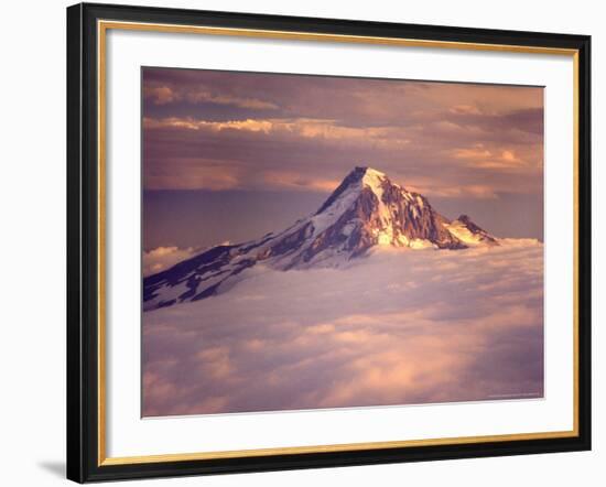 Aerial of Mt. Hood, Oregon, USA-Janis Miglavs-Framed Photographic Print