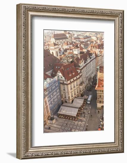 Aerial of Old Town Square. Prague, Czech Republic-Tom Norring-Framed Photographic Print