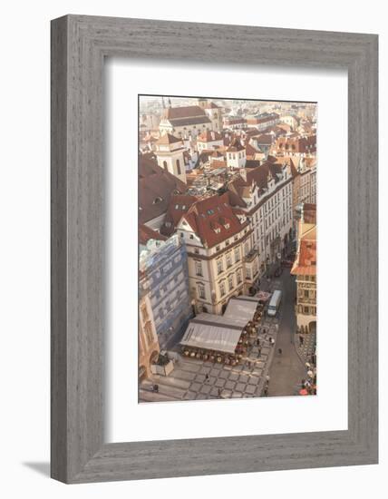 Aerial of Old Town Square. Prague, Czech Republic-Tom Norring-Framed Photographic Print