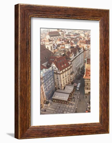 Aerial of Old Town Square. Prague, Czech Republic-Tom Norring-Framed Photographic Print