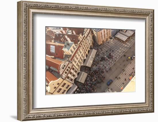 Aerial of Old Town Square. Prague, Czech Republic-Tom Norring-Framed Photographic Print