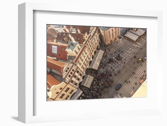 Aerial of Old Town Square. Prague, Czech Republic-Tom Norring-Framed Photographic Print