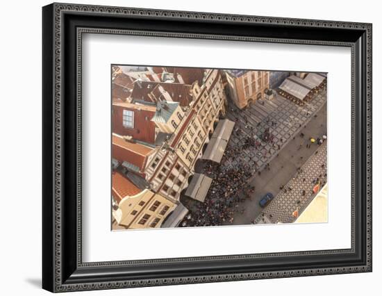 Aerial of Old Town Square. Prague, Czech Republic-Tom Norring-Framed Photographic Print