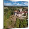 Aerial of Reichenberg Castle, Oppenweiler, Swabian-Franconian Forest Nature Park, Baden-Wurttemberg-Markus Lange-Mounted Photographic Print