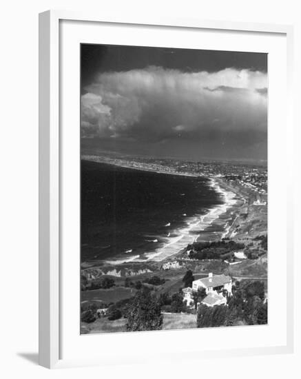 Aerial of Santa Monica Bay-Horace Bristol-Framed Premium Photographic Print