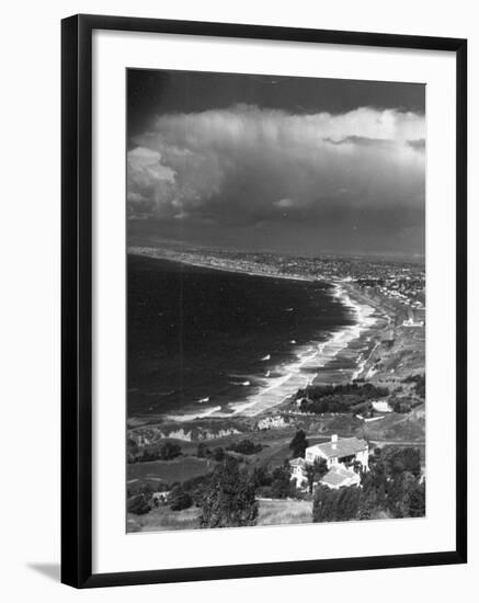 Aerial of Santa Monica Bay-Horace Bristol-Framed Premium Photographic Print