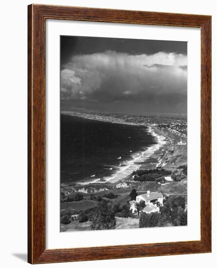 Aerial of Santa Monica Bay-Horace Bristol-Framed Premium Photographic Print