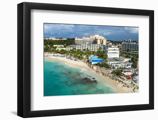 Aerial of Sint Maarten, West Indies, Caribbean, Central America-Michael Runkel-Framed Photographic Print