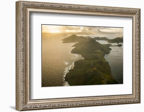Aerial of St. Kitts, St. Kitts and Nevis, West Indies, Caribbean, Central America-Michael Runkel-Framed Photographic Print