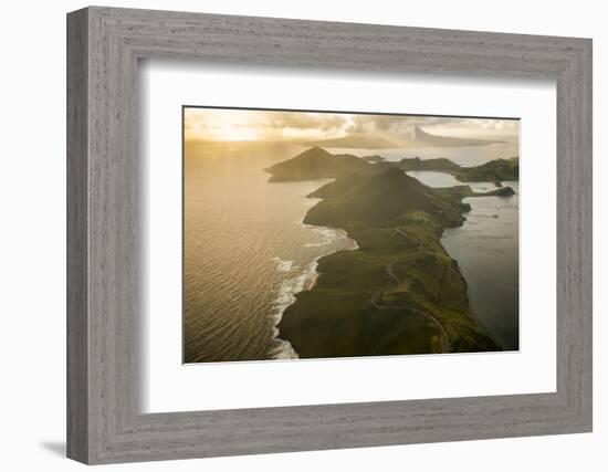 Aerial of St. Kitts, St. Kitts and Nevis, West Indies, Caribbean, Central America-Michael Runkel-Framed Photographic Print