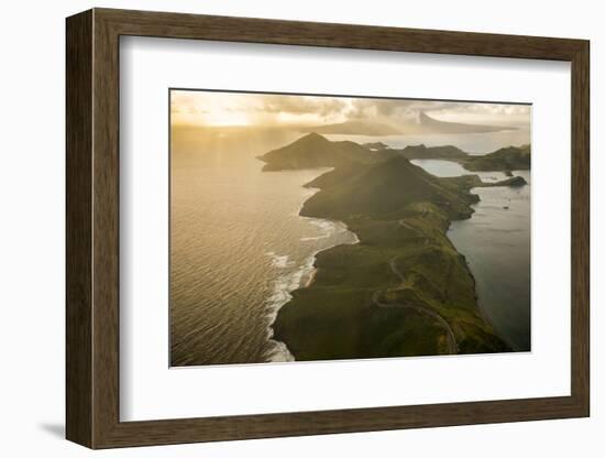 Aerial of St. Kitts, St. Kitts and Nevis, West Indies, Caribbean, Central America-Michael Runkel-Framed Photographic Print