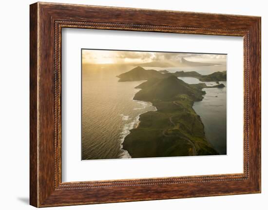 Aerial of St. Kitts, St. Kitts and Nevis, West Indies, Caribbean, Central America-Michael Runkel-Framed Photographic Print